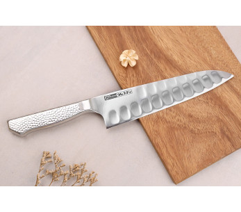 Glestain Home Series Coltello da chef giapponese da 19 cm con punte cave 2