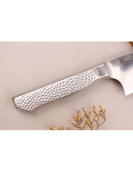 Glestain Home Series Coltello da chef giapponese da 19 cm con punte cave