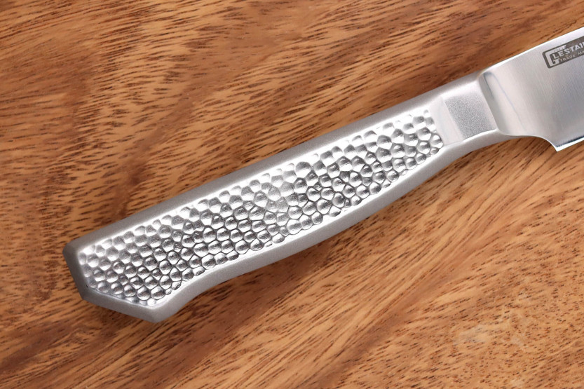 Cuchillo fileteador de pescado japonés Glestain Home Series de 18 cm con borde granton