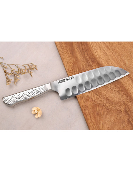 Canivete japonês santoku de 17 cm da série Glestain Home