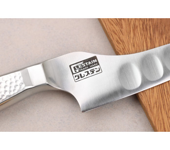 Faca utilitária japonesa de ponta oca de 14 cm com dorso curvo Glestain Home Series 2