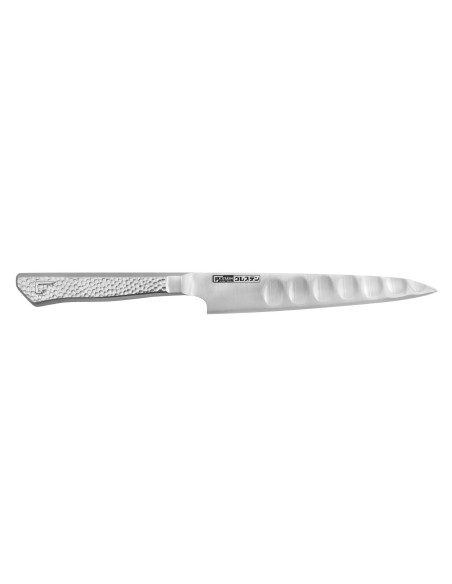 Faca utilitária japonesa de 14 cm com gume com convinhas Glestain Home Series
