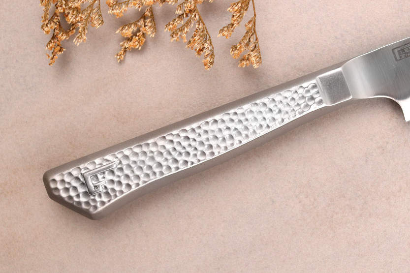 Faca utilitária japonesa de 14 cm com gume com convinhas Glestain Home Series