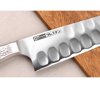 Faca de chef japonesa Glestain Home Series 21 cm com pontas ocas 2