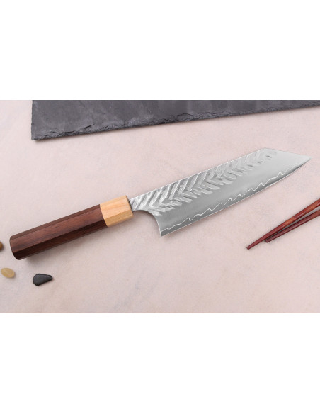 16,5 cm Yoshimi Kato SPG Strix V-Tsuchime Coltello bunka giapponese fatto a mano