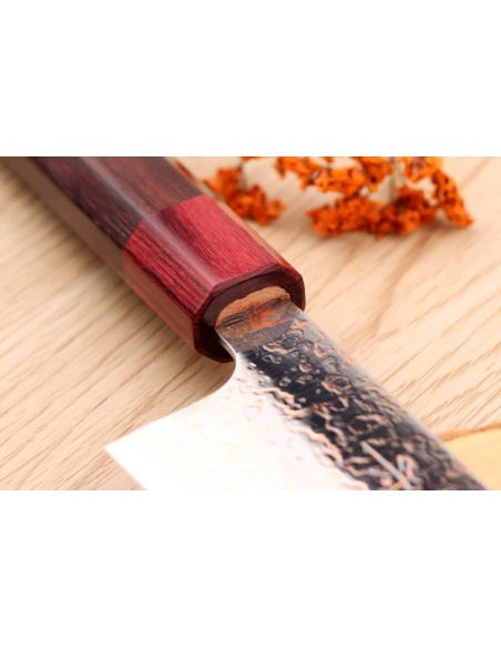 VG10 Rainbow Takeshi Saji 16,5cm japanilainen käsintehty bunka veitsi