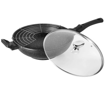 Pradel Excellence Premium 32cm wok de hierro fundido estilo piedra todos los quemadores/inducción