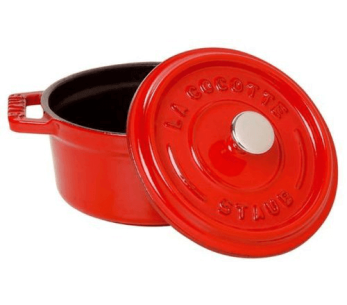 Caçarola de ferro fundido esmaltado cereja STAUB