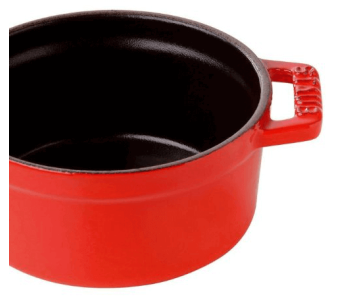 Cacerola de hierro fundido esmaltada en cerezo STAUB 2