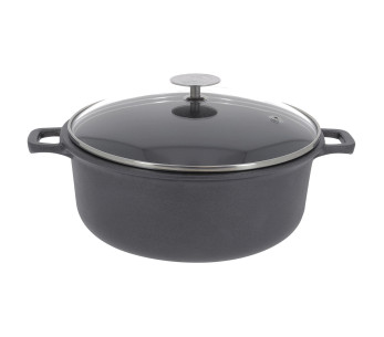 Cazuela de aluminio fundido con tapa de cristal De Buyer Choc Extrême 2