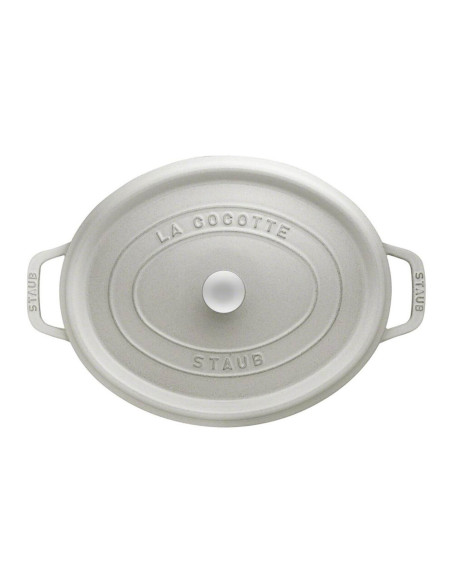 Casseruola ovale in ghisa STAUB smaltata al tartufo bianco