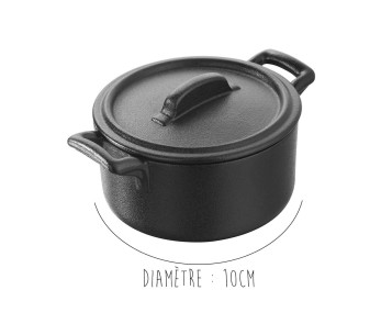 Revol Belle Cuisine ronde braadpan 20cl met zwart gietijzeren deksel