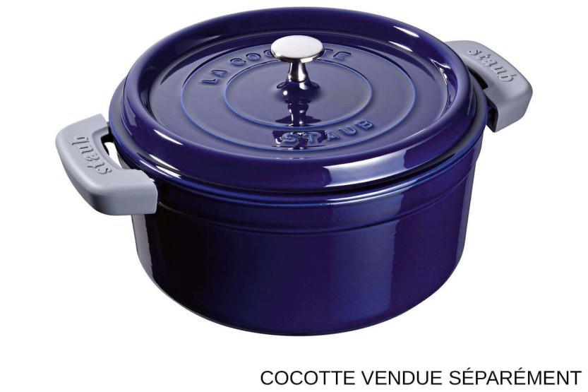 Par de 2 pegadores de panela de silicone para caçarola de ferro fundido Staub