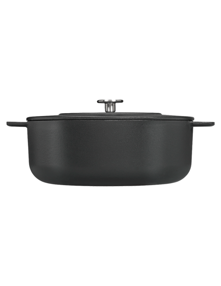 Forno olandese Sous-chef di Combekk in ghisa smaltata nera