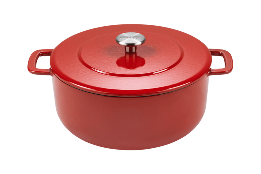 Cocotte Combekk Sous-chef Dutch Oven aus emailliertem Gusseisen rot