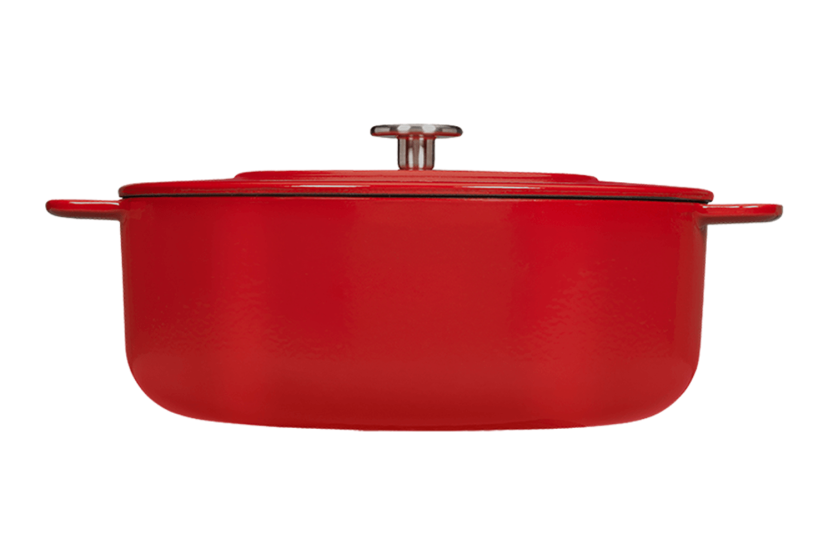 Forno holandês Combekk Sous-chef em ferro fundido esmaltado vermelho