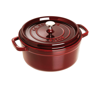 Casseruola rotonda in ghisa Staub, smalto granatina 2