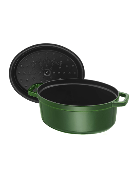 Caçarola oval de ferro fundido esmaltado Staub Basil
