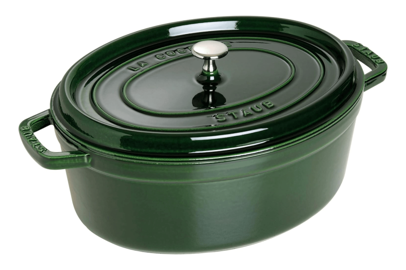 Staub Basil emaljerad oval gjutjärnsgryta
