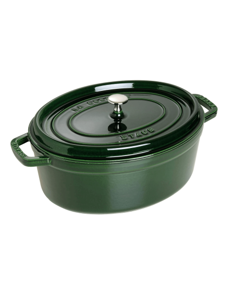 Caçarola oval de ferro fundido esmaltado Staub Basil