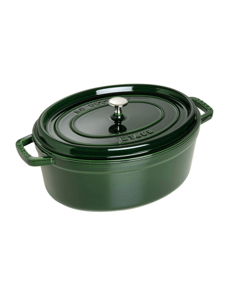 Caçarola oval de ferro fundido esmaltado Staub Basil