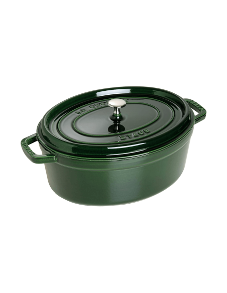 Caçarola oval de ferro fundido esmaltado Staub Basil