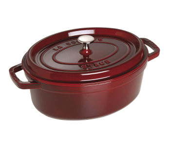 Staub soikea valurautapata, grenadiini emali 2