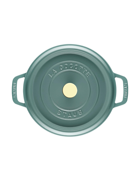 Staub pyöreä emaloitu valurautapata Eucalyptus