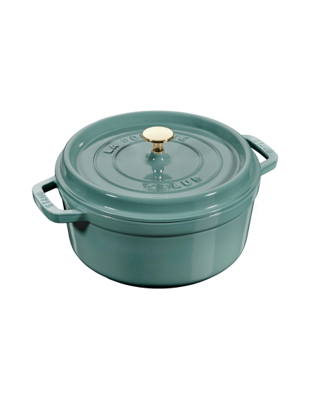 Staub pyöreä emaloitu valurautapata Eucalyptus
