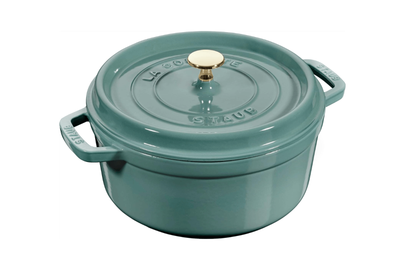 Staub rund emaljerad gjutjärnsgryta Eucalyptus