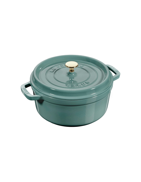 Staub pyöreä emaloitu valurautapata Eucalyptus