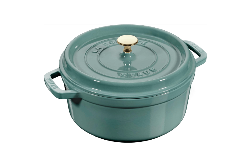 Staub pyöreä emaloitu valurautapata Eucalyptus