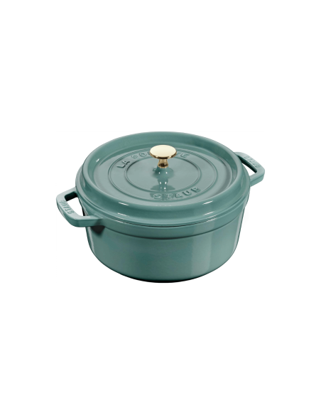 Staub pyöreä emaloitu valurautapata Eucalyptus