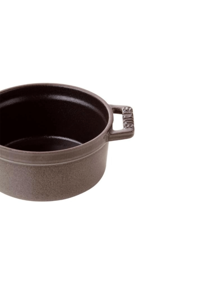 STAUB casseruola rotonda in ghisa smaltata grigio grafite 10 cm