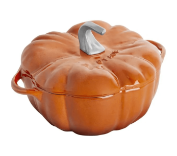 Cocotte Staub abóbora esmaltada em ferro fundido laranja 24cm