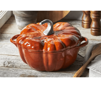 Cocotte Staub abóbora esmaltada em ferro fundido laranja 24cm 2