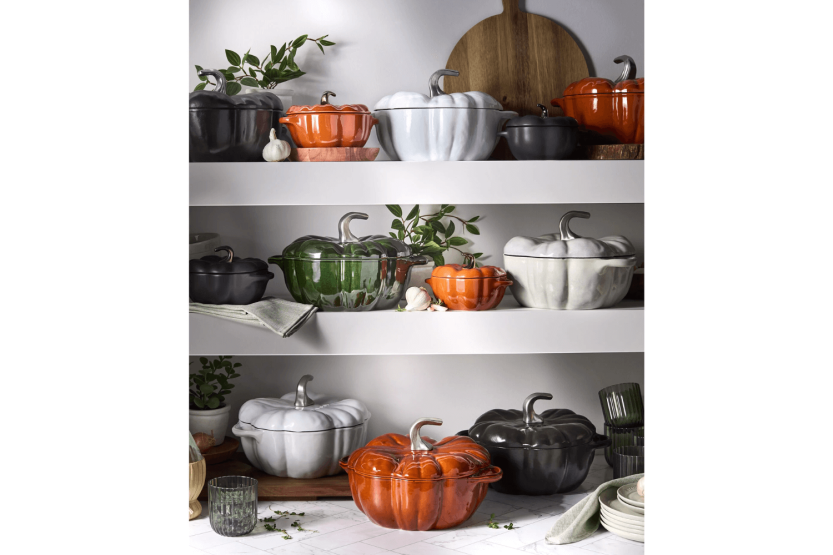 Cocotte Staub gresskar emaljert støpejern oransje 24cm