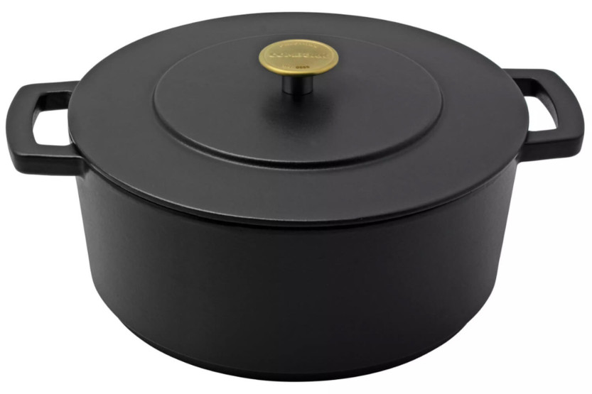 Casseruola in ghisa riciclata smaltata nera da 28 cm Combekk Original Dutch Oven