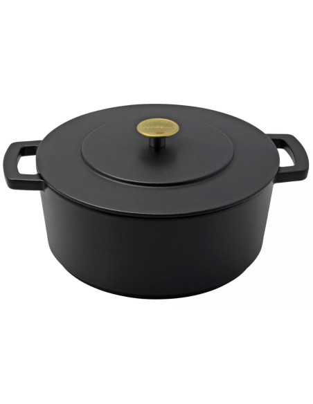 Combekk Original Dutch Oven 28 cm sort emaljeret støbejernsgryde af genbrugsmateriale