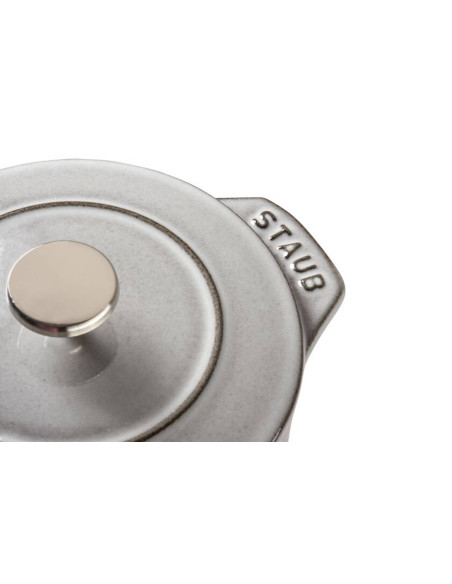 Staub Gohan grafietgrijs geëmailleerde gietijzeren braadpan voor rijst en peulvruchten
