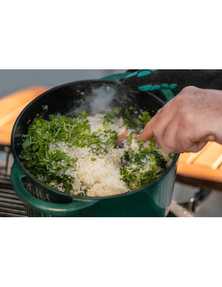 Runde Cocotte aus Gusseisen 4L für Big Green Egg Large, XLarge, 2XLarge 23cm