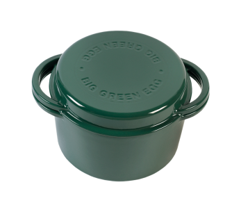 Cacerola redonda de hierro fundido 4L para Big Green Egg Large, XLarge, 2XLarge 23cm