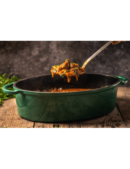 Casseruola ovale in ghisa 5,2L per Big Green Egg Large, XLarge, 2XLarge 35cm