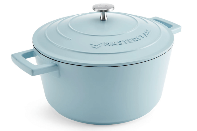 MasterClass pastellblå induktionsgryta i gjutet aluminium 4L