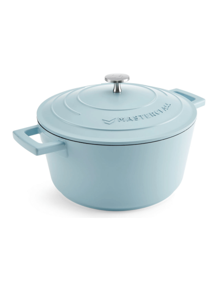 MasterClass pastellblå induktionsgryta i gjutet aluminium 4L