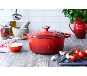Le Creuset Signature emaljert støpejernsgryte 24 cm Cerise 2