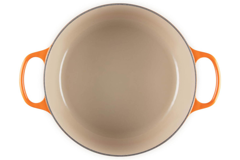 Caçarola de ferro fundido esmaltada redonda de 24 cm Le Creuset Signature Volcanique