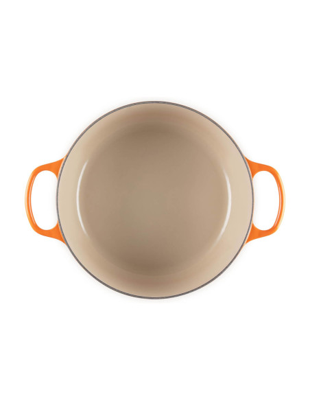 Le Creuset Signature round cast iron casserole 24cm Volcanique