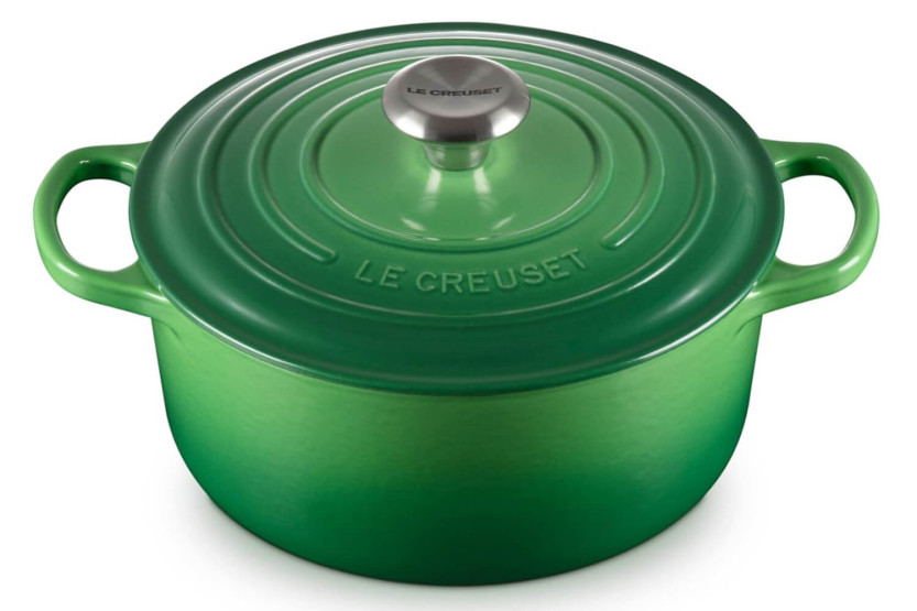 Le Creuset Signature cacerola redonda de hierro fundido esmaltado 24cm Bambú