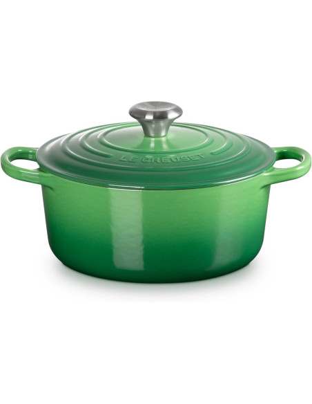 Le Creuset Signature cacerola redonda de hierro fundido esmaltado 24cm Bambú
